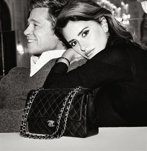 chanel brad pitt penelope cruz|Chanel iconic product photo.